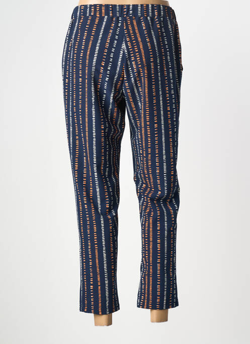Pantalon 7/8 taille élastique taille normale bleu FRANCE RIVOIRE femme