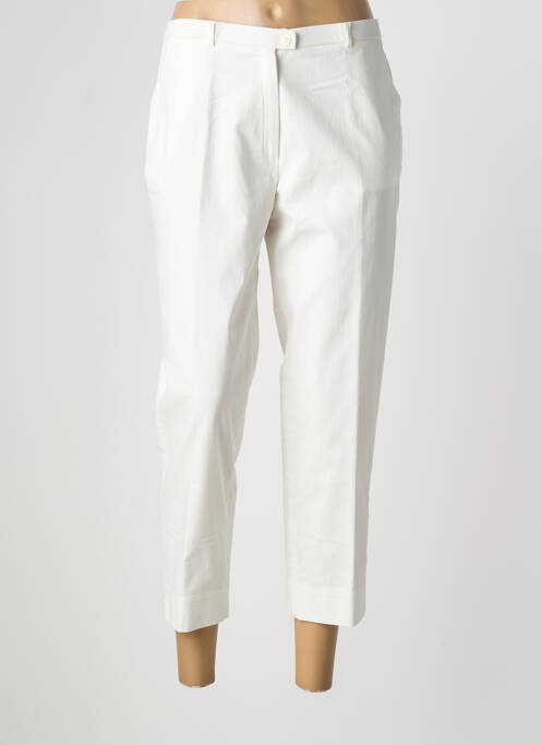 Pantalon 7/8 taille à pinces taille normale beige CHRISTIAN MARRY femme
