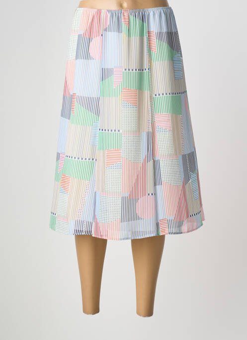 Jupe mi-longue taille normale bleu SOMMERMANN femme