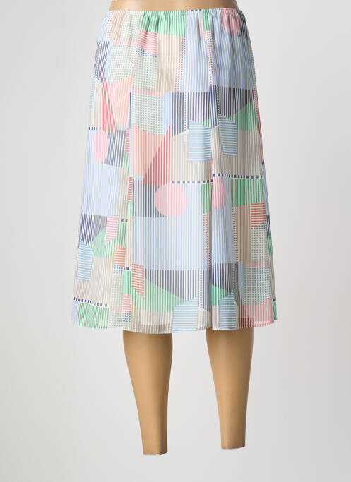 Jupe mi-longue taille normale bleu SOMMERMANN femme