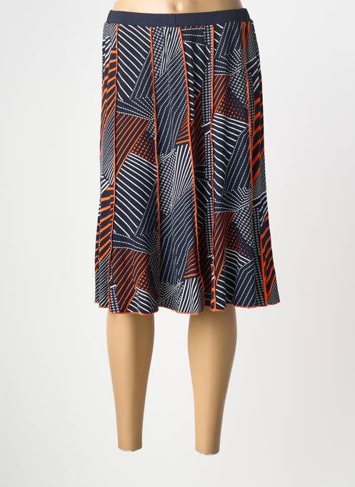 Jupe mi-longue bleu FRANCE RIVOIRE femme