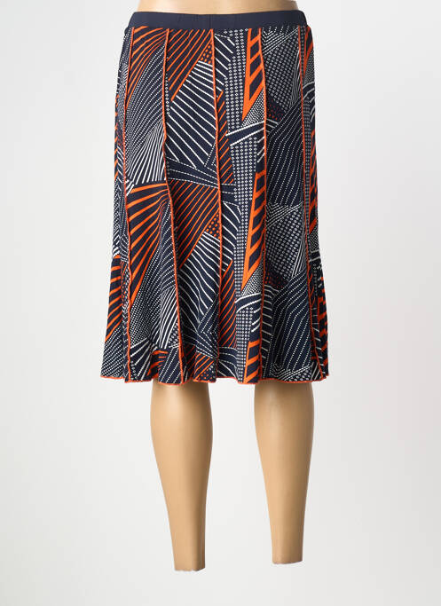 Jupe mi-longue bleu FRANCE RIVOIRE femme