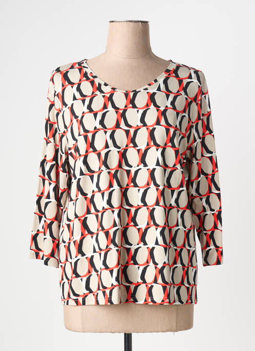 T-shirt beige FRANK WALDER femme