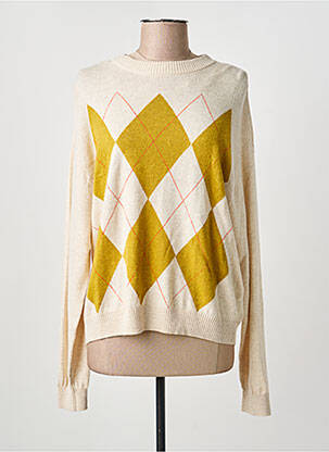 Pull stretch manches longues beige YERSE femme
