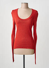 Pull stretch manches longues orange COP COPINE femme