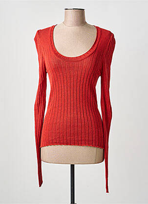 Pull stretch manches longues orange COP COPINE femme