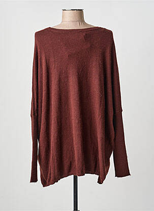 Pull col v manches longues marron ARTLOVE femme