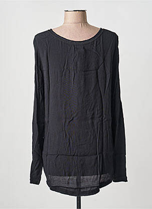 Top tissage crêpe manches longues noir LES P'TITES BOMBES femme