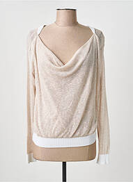 Pull stretch manches longues beige COP COPINE femme