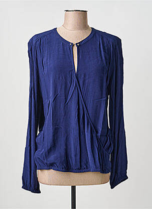 Blouse manches longues manches longues bleu LES P'TITES BOMBES femme