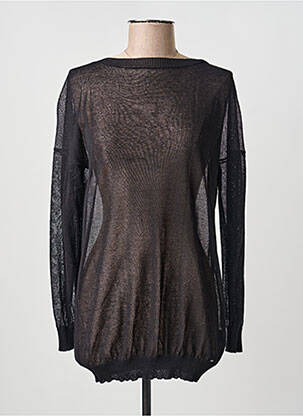 Pull col bateau manches longues noir COP COPINE femme