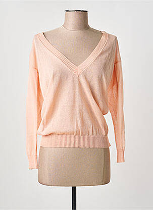 Pull col bateau manches longues rose COP COPINE femme