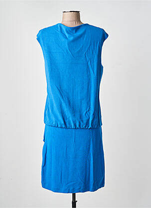 Robe mi-longue manches courtes manches courtes bleu COP COPINE femme