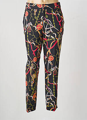 Pantalon chino tissage popeline taille normale noir ESQUALO femme