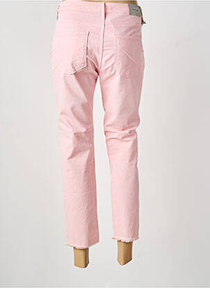 Jeans coupe slim stretch taille normale rose DESGASTE femme