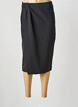Jupe mi-longue taille haute noir ARTLOVE femme