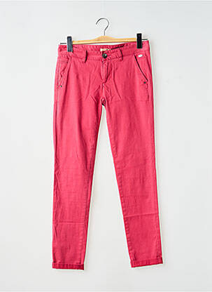 Pantalon chino taille basse taille basse rose DDP femme
