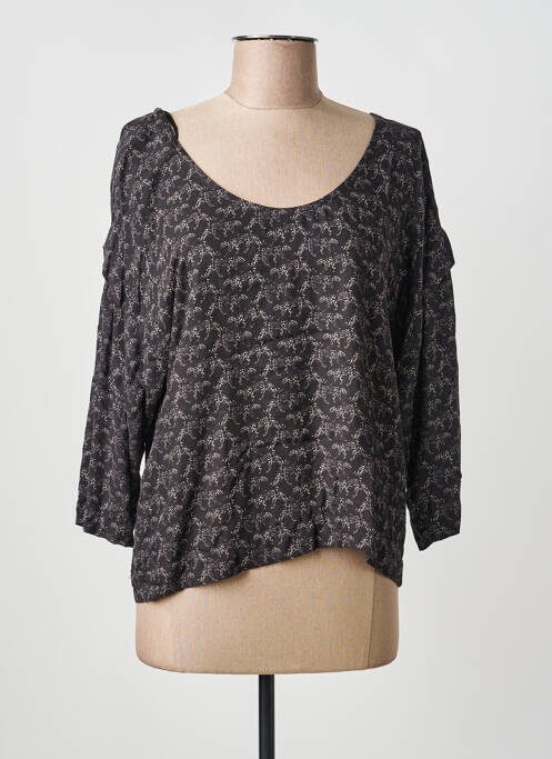 Top imprimé fantaisie manches 3/4 noir COP COPINE femme