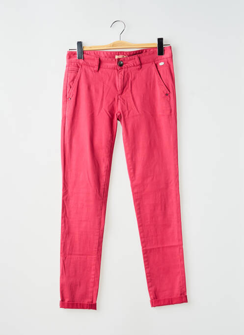 Pantalon chino taille basse taille basse rose DDP femme