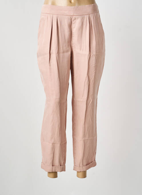 Pantalon 7/8 rose DESGASTE femme