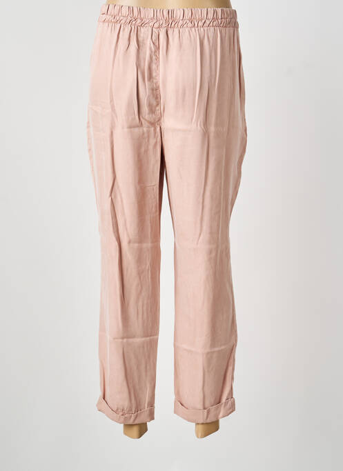 Pantalon 7/8 rose DESGASTE femme