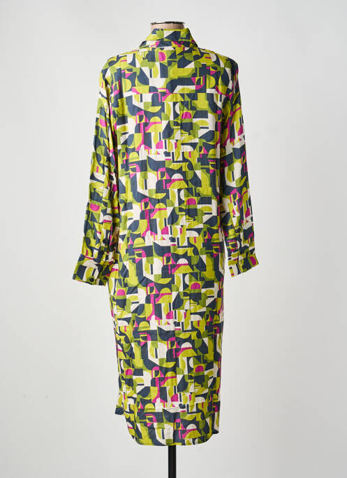 Robe mi-longue vert VAN-DOS femme
