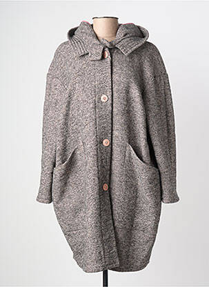 Veste casual coupe droite gris BOMBOOGIE femme