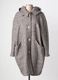 Veste casual coupe droite gris BOMBOOGIE femme
