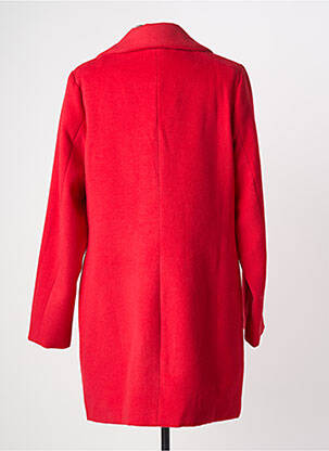 Manteau long coupe cintrée sans capuche rouge LILI SIDONIO femme