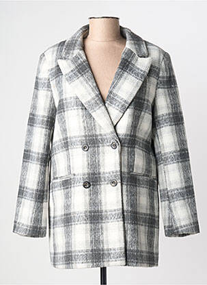 Manteau court coupe droite sans capuche gris KAPORAL femme