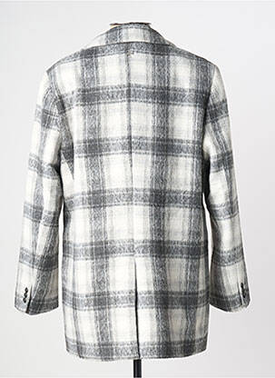 Manteau court coupe droite sans capuche gris KAPORAL femme
