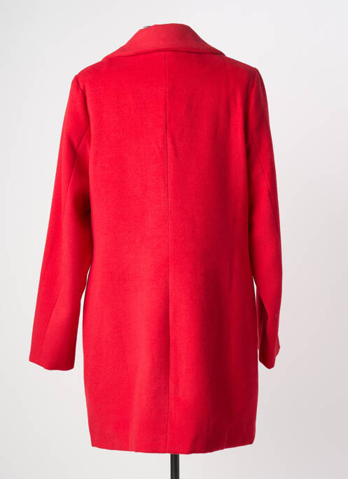 Manteau long coupe cintrée sans capuche rouge LILI SIDONIO femme