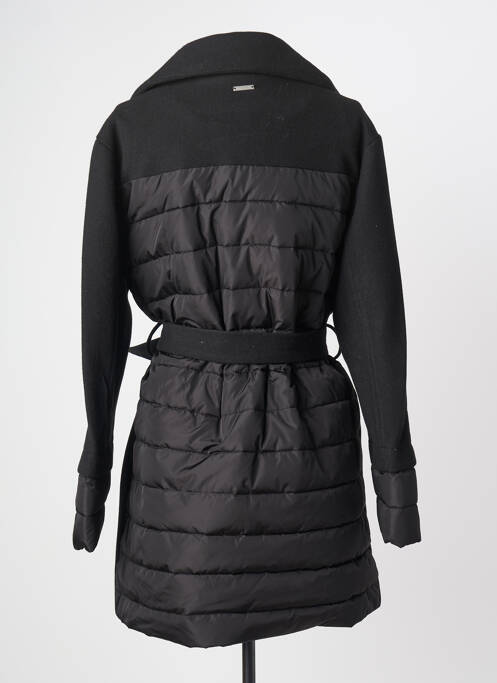Manteau long coupe cintrée sans capuche noir KAPORAL femme