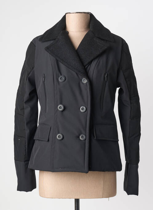 Manteau court poches sans capuche noir BOMBOOGIE femme