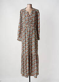 Robe longue manches longues manches longues orange MOLLY BRACKEN femme