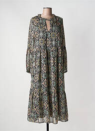 Robe longue manches longues manches longues noir MOLLY BRACKEN femme
