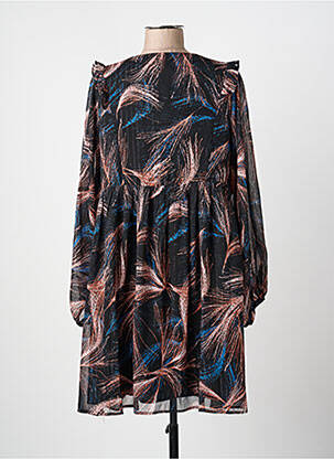 Robe mi-longue coupe fluide manches longues noir MOLLY BRACKEN femme