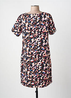 Robe mi-longue coupe fluide manches courtes noir MOLLY BRACKEN femme