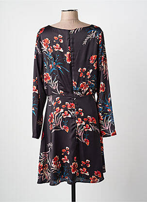 Robe mi-longue coupe fluide manches longues noir MOLLY BRACKEN femme