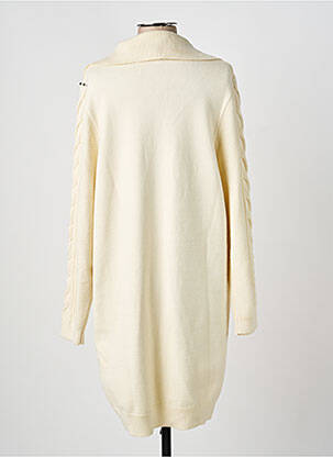 Robe pull resserrée sur le bas manches longues beige KAPORAL femme
