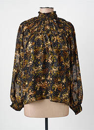 Blouse imprimé fleurs manches longues noir MOLLY BRACKEN femme