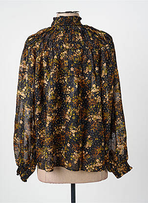 Blouse imprimé fleurs manches longues noir MOLLY BRACKEN femme