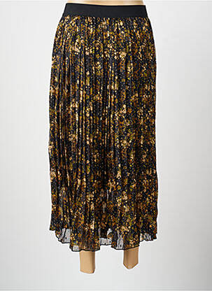 Jupe longue tissage plissé noir MOLLY BRACKEN femme