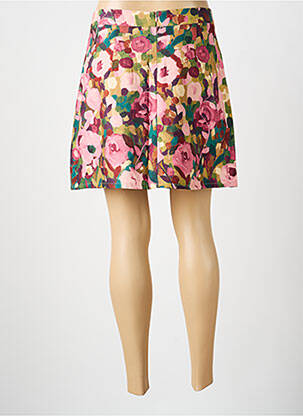 Jupe courte fermeture zippée au dos rose MOLLY BRACKEN femme