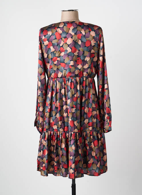 Robe mi-longue manches longues manches longues rouge MOLLY BRACKEN femme