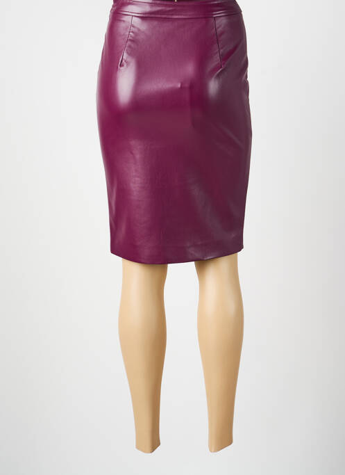Jupe mi-longue doublure textile violet GUESS femme