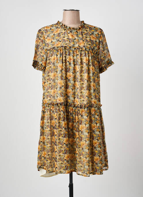 Robe mi-longue jaune MOLLY BRACKEN femme