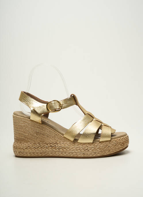 Sandales/nu pieds talon compensé talon de 7 à 9cm or MYMA femme