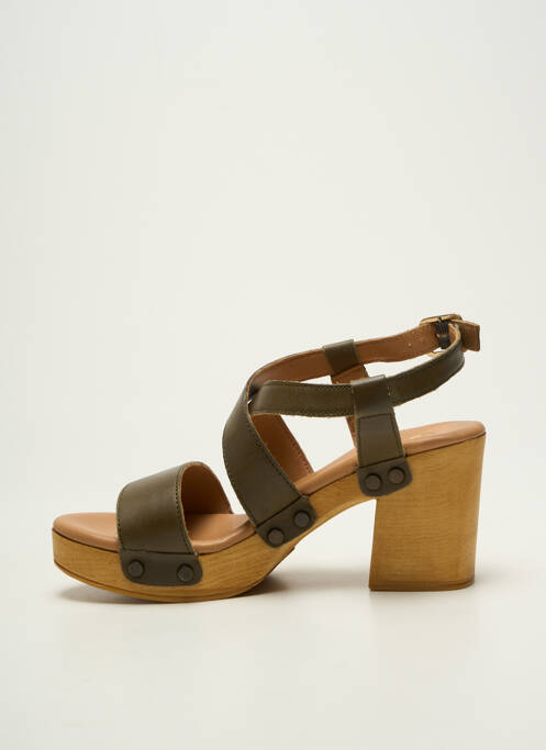 Sandales/Nu pieds vert SMS femme