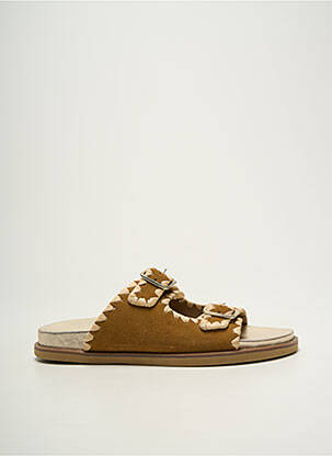 Mules/sabots voute plantaire talon plat jusqu'à 3cm marron REQINS femme